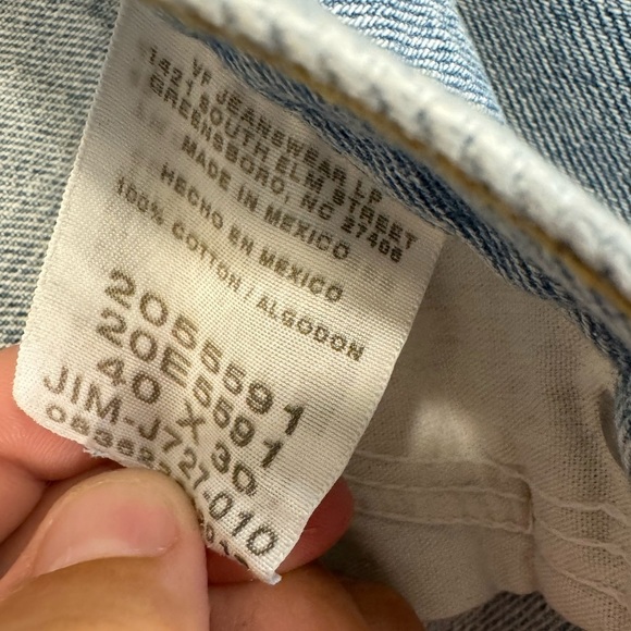 Lee Relaxed Fit Straight Light Blue Jeans Size 40x30 - Picture 17 of 17